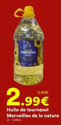 Hmarket Merveilles de la nature Huile de tournesol offre