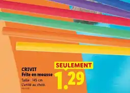 Lidl CRIVIT Frite en mousse offre