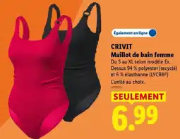 Lidl CRIVIT Maillot de bain femme offre