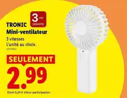 Lidl TRONIC Mini-ventilateur offre