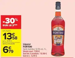 Carrefour Market FORTENI Spritz Apéritivo offre