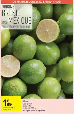 Carrefour Market Lime offre