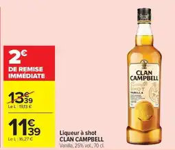Carrefour Market CLAN CAMPBELL Liqueur à shot offre