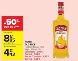Carrefour Market Old Nick Punch Planteur offre