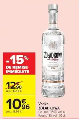 Carrefour Market ZOLADKOWA Vodka offre