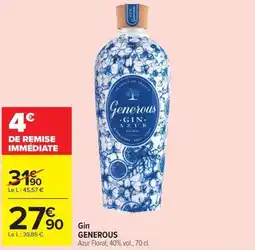 Carrefour Market Generous Gin Azur Floral offre