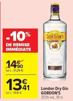 Carrefour Market GORDON'S London Dry Gin offre
