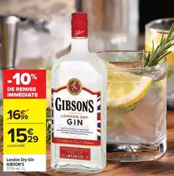 Carrefour Market GIBSON'S London Dry Gin offre