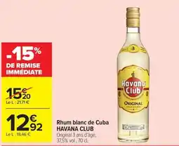 Carrefour Market HAVANA CLUB Rhum blanc de Cuba offre