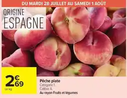 Carrefour Market Pêche plate offre