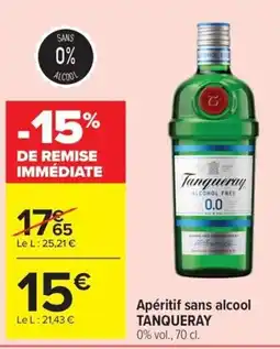 Carrefour Market Tanqueray Apéritif sans alcool offre