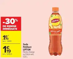 Carrefour Market Lipton Soda Pétillant offre