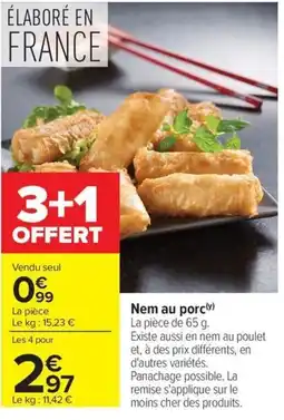 Carrefour Market Nem au porc offre