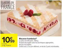 Carrefour Market Macaron framboise offre