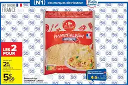Carrefour Market Carrefour Classic Emmental râpé offre