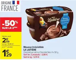 Carrefour Market LA LAITIÈRE Mousse Irrésistible offre