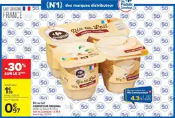 Carrefour Market Carrefour Original Riz au Lait offre