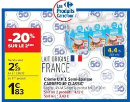 Carrefour Market Carrefour Classic Lait offre