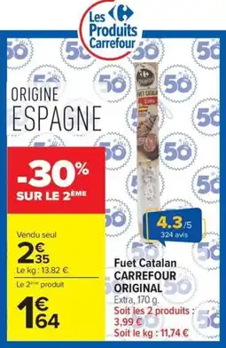 Carrefour Market Fuet Catalan Carrefour Original offre