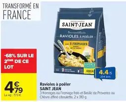 Carrefour Market SAINT JEAN Raviolés à poêler offre