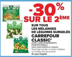 Carrefour Market Carrefour Classic' Melanges de légumes surgelés offre