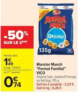 Carrefour Market VICO Monster Munch offre