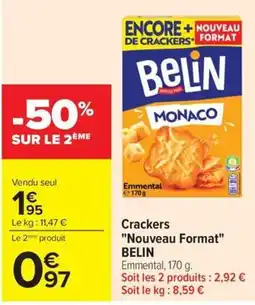 Carrefour Market BELIN Crackers offre