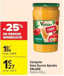 Carrefour Market Valade Compote offre