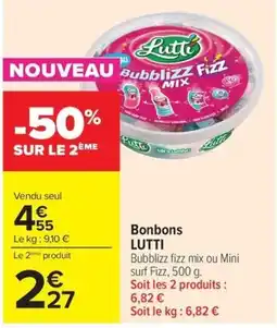 Carrefour Market LUTTI Bubblizz Fizz Mix offre