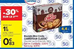 Carrefour Market Carrefour Classic Biscuits Mini Circle offre