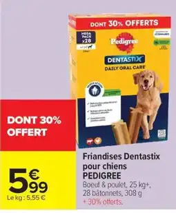 Carrefour Market Pedigree Friandises Dentastix offre