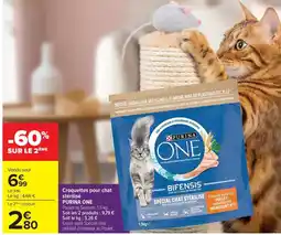 Carrefour Market PURINA ONE Croquettes pour chat stérilisé offre