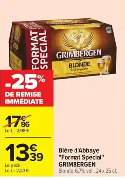 Carrefour Market GRIMBERGEN Bière d'Abbaye offre