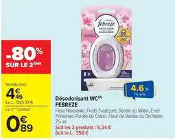 Carrefour Market FEBREZE Désodorisant WC(d) offre