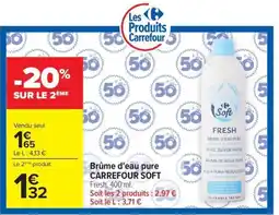 Carrefour Market Carrefour Soft Brume d'eau pure offre
