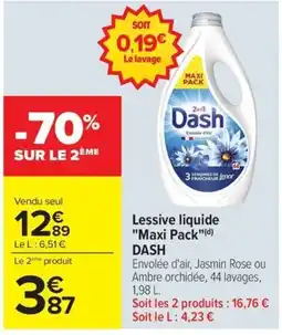 Carrefour Market Dash Lessive liquide offre