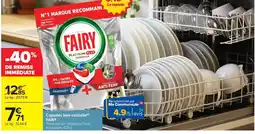 Carrefour Market FAIRY Capsules lave-vaisselle offre