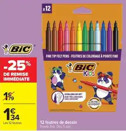 Carrefour Market BIC Kids feutres de dessin offre