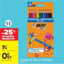 Carrefour Market BIC Kids crayons de couleurs offre