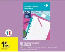 Carrefour Market CARREFOUR Feuilles simples offre