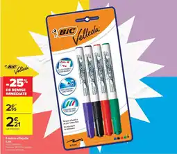Carrefour Market BIC Velleda feutres effaçable offre