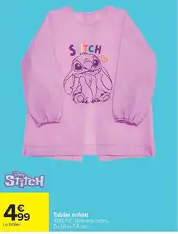 Carrefour Market Disney Stitch Tablier enfant offre