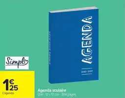 Carrefour Market Simplu Agenda scolaire offre