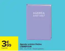 Carrefour Market CARREFOUR Agenda scolaire Violine offre