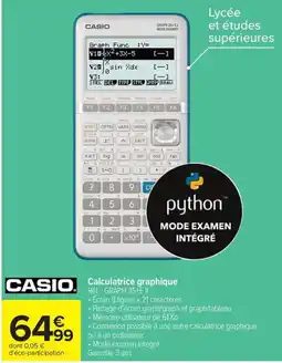Carrefour Market CASIO Calculatrice graphique offre