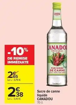 Carrefour Market Sucre de canne liquide offre
