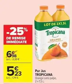 Carrefour Market Tropicana - pur jus offre