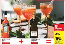 Carrefour Market Aperol - vin peillant poesco offre