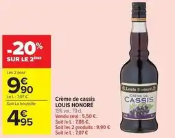 Carrefour Market Crème de cassis offre