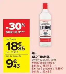 Carrefour Market Old thames - gin offre